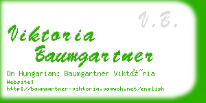 viktoria baumgartner business card